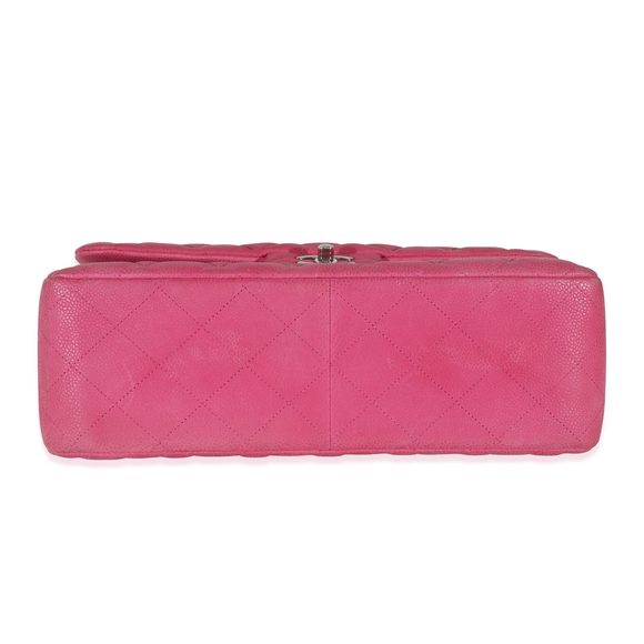 Chanel Pink Matte Caviar Jumbo Classic Double Flap Bag - Picture 5 of 8